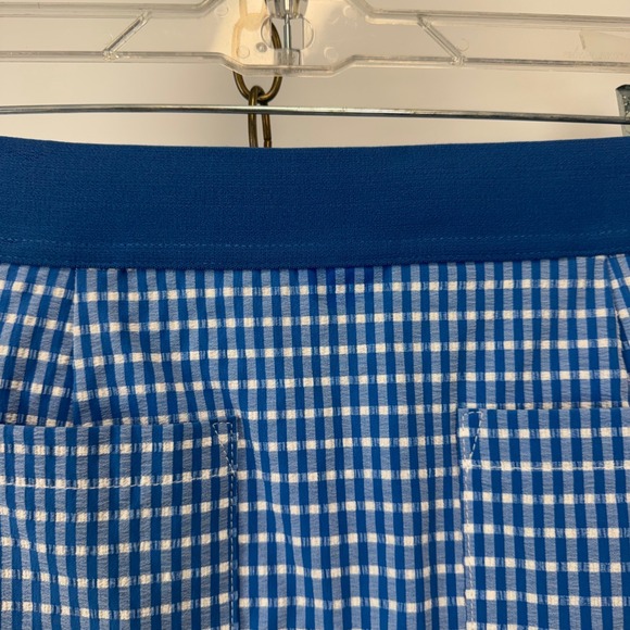 Lilly Pulitzer Luxletic Aona Skort UPF 50+ Morelle Blue Gingham Size 4 NWT - Picture 14 of 16
